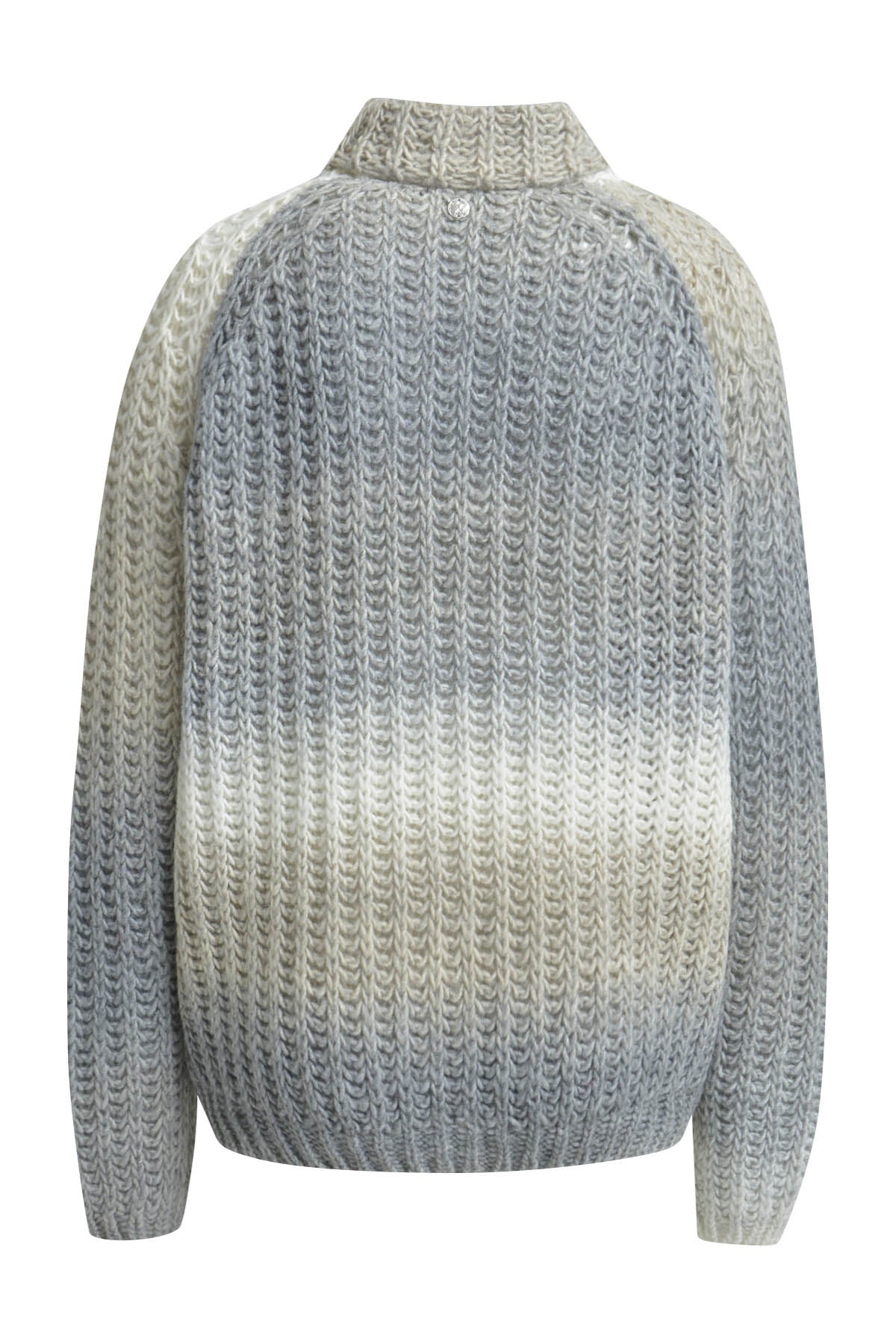 Strickpullover mit Rollkragen - 1803 - Grau