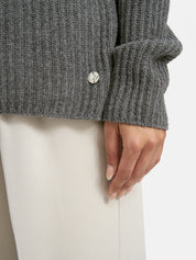 Strickpullover aus Wollmix - 803 - Grau