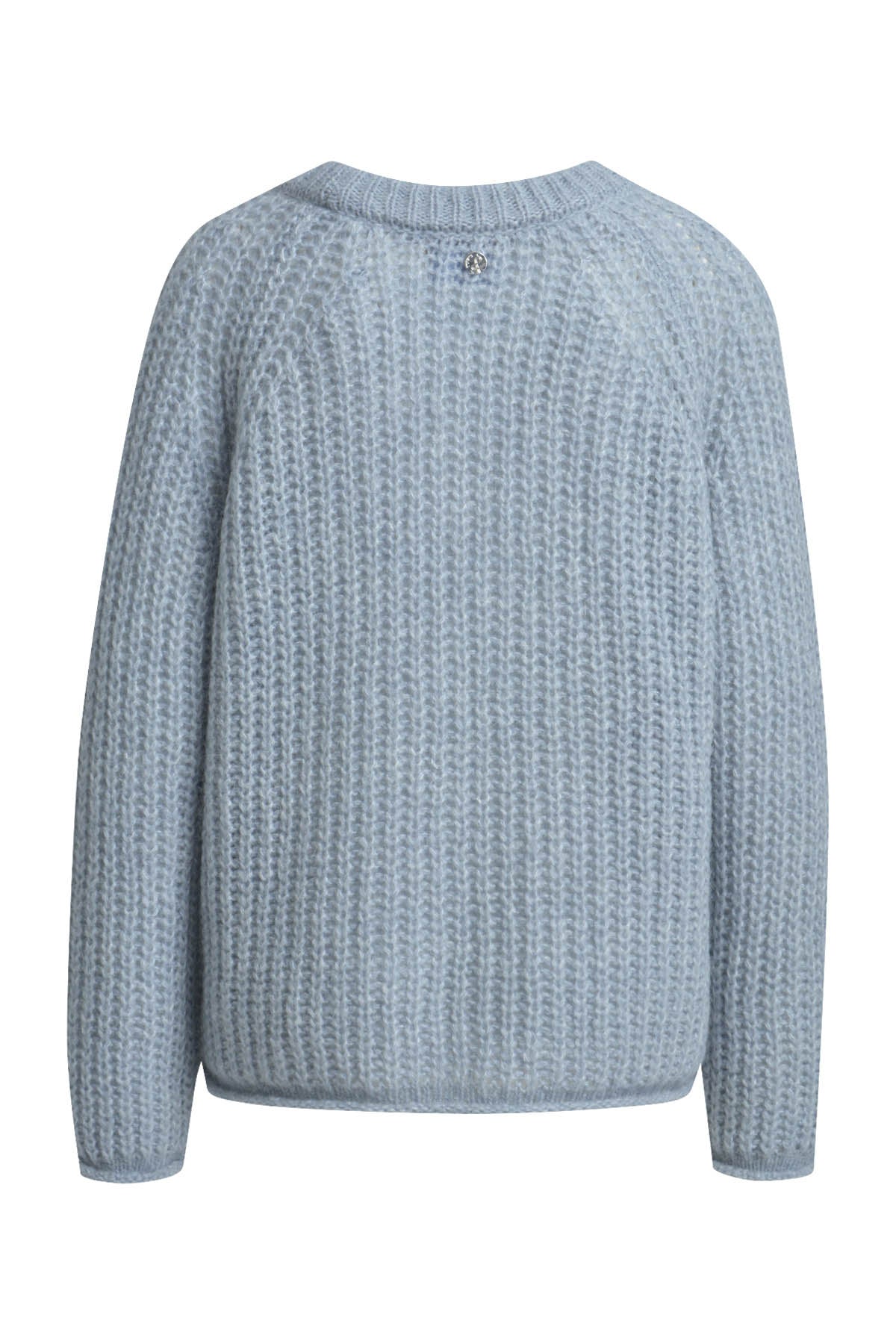 Strickpullover mit Rundhalsausschnitt - 603 - Blau