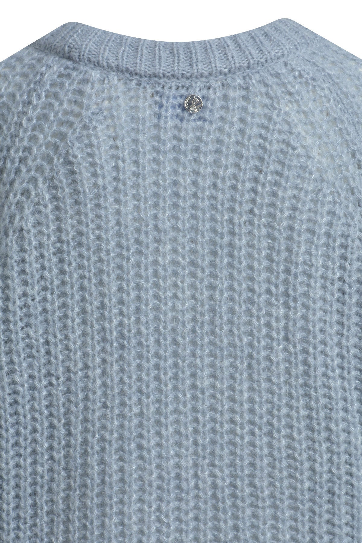 Strickpullover mit Rundhalsausschnitt - 603 - Blau
