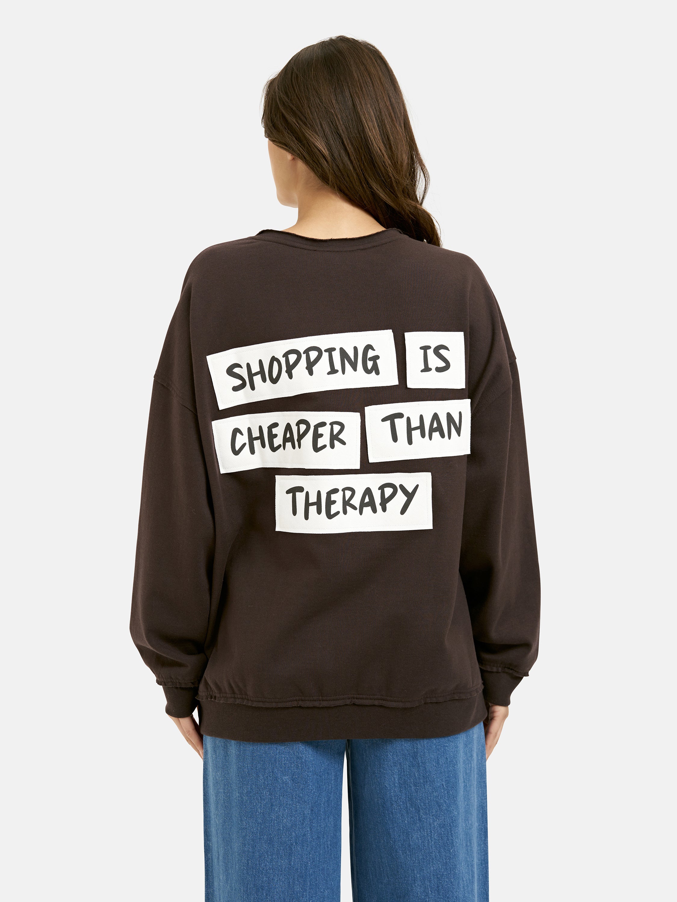 Sweatshirt Oversized Fit - 903 - Braun