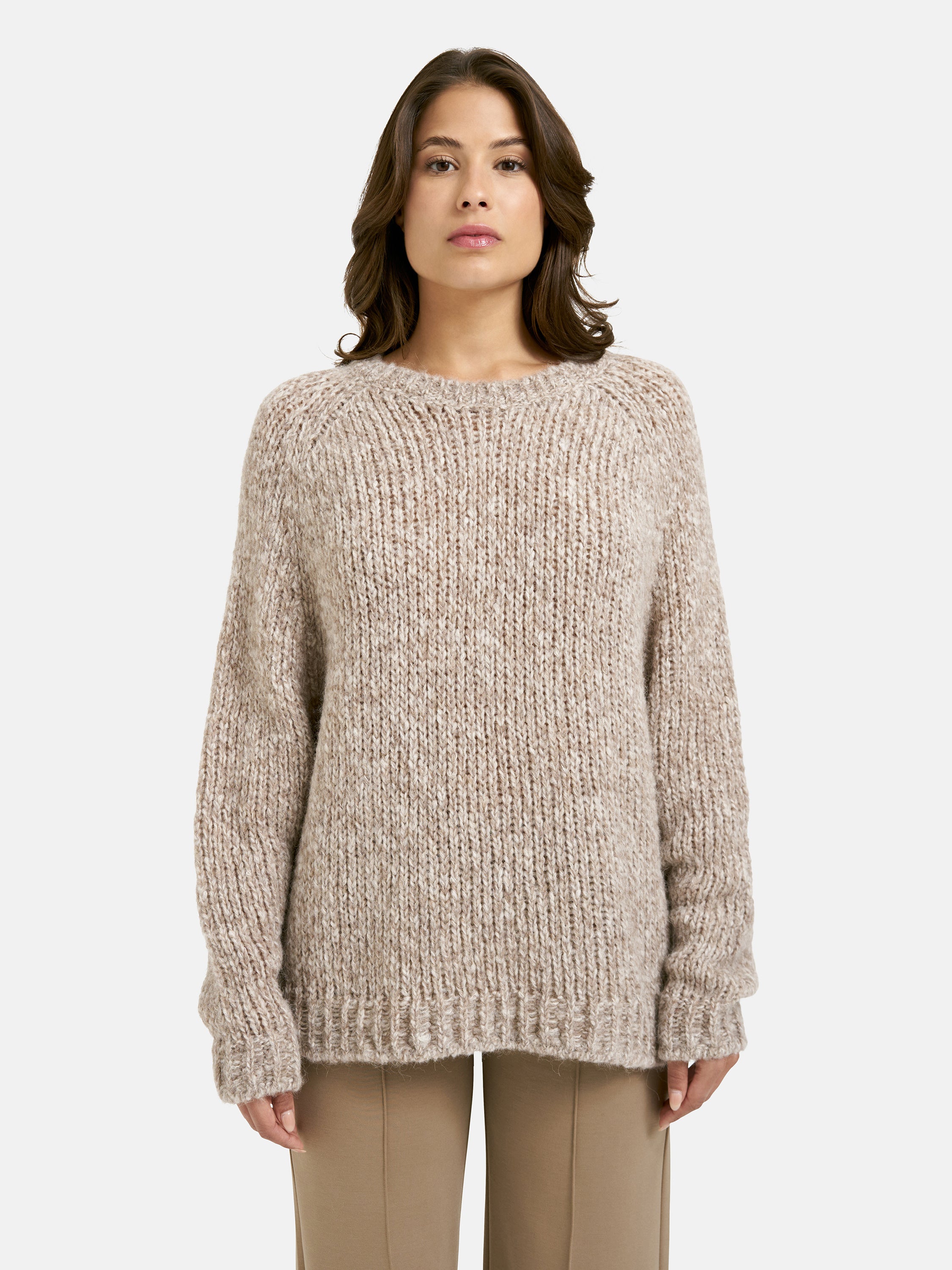 Strickpullover aus Alpaka-Mix - 1906 - Beige