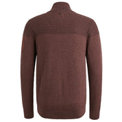 Strickjacke aus Baumwolle - 8203-Marron - Rot