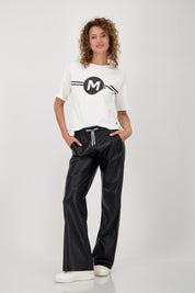 T-Shirt aus Baumwolle - 102 off-white - Weiß