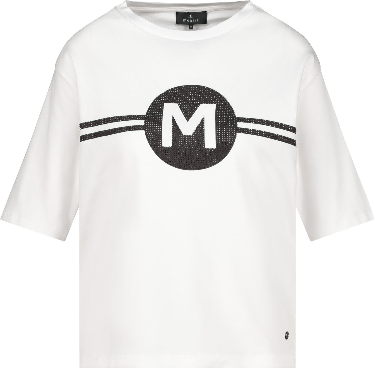 T-Shirt aus Baumwolle - 102 off-white - Weiß