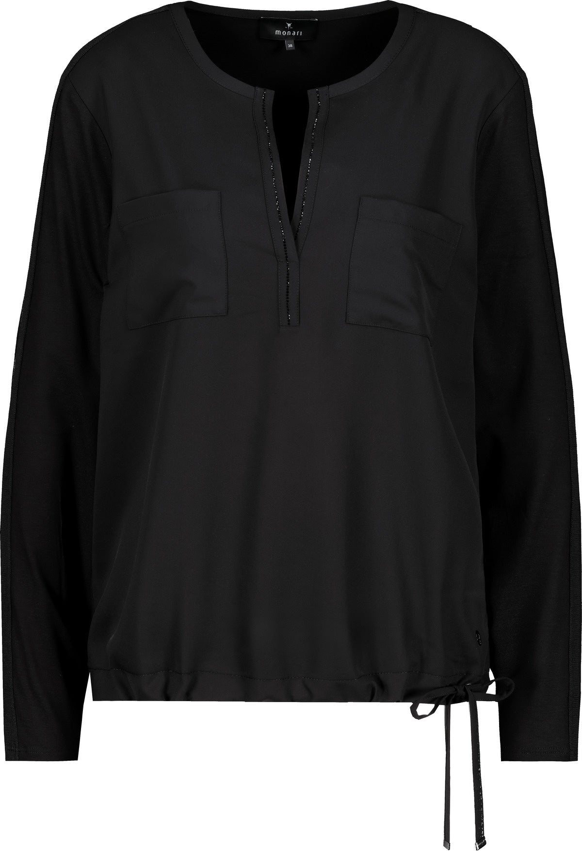 Schlupfbluse aus Viskose - 999 schwarz - Schwarz