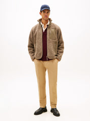 Teddy-Fleecejacke - AFE-BEIGE - Beige