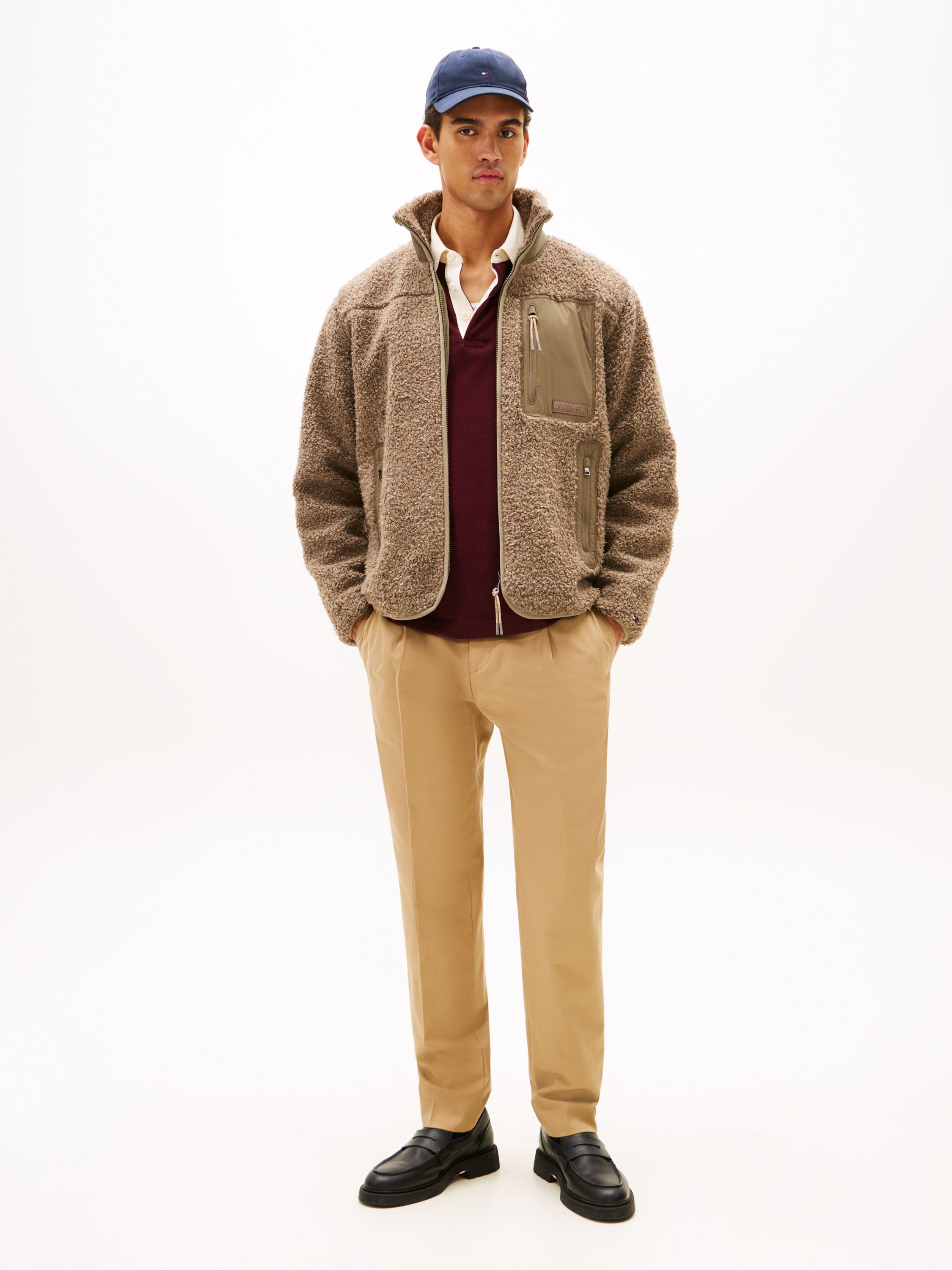 Teddy-Fleecejacke - AFE-BEIGE - Beige
