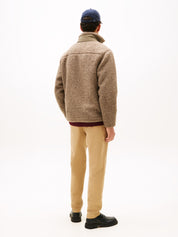 Teddy-Fleecejacke - AFE-BEIGE - Beige