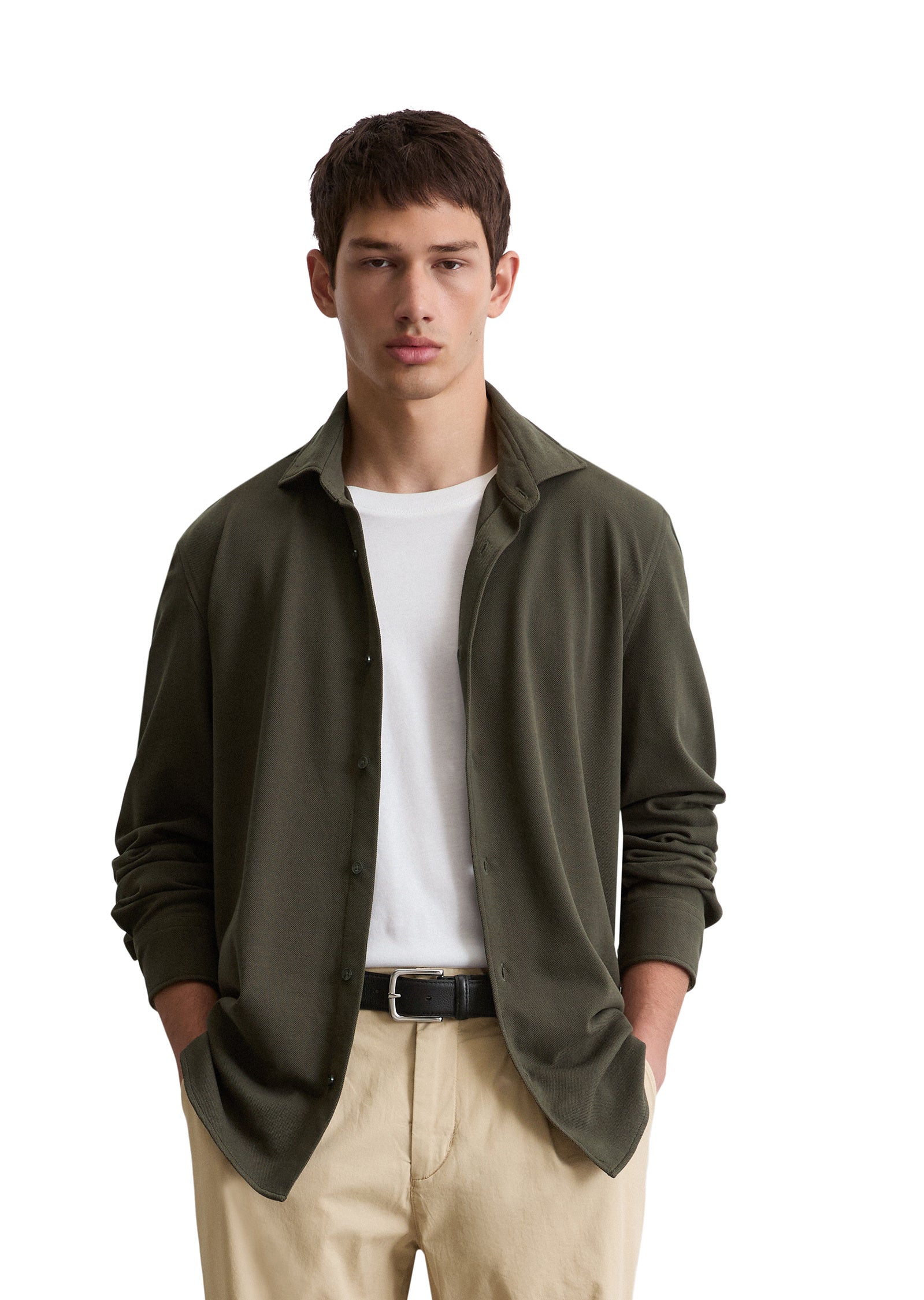 Hemd Shaped Fit - 493-copley brown - Khaki