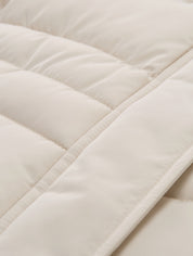 Puffer-Jacke mit abnehmbarer Kapuze - 27609-cold beige - Creme
