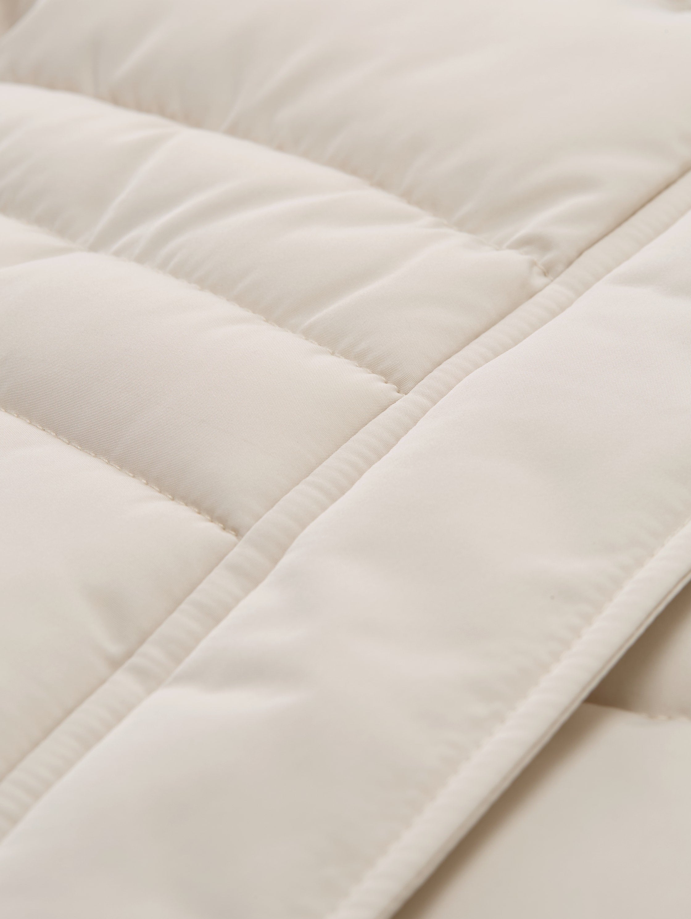 Puffer-Jacke mit abnehmbarer Kapuze - 27609-cold beige - Creme