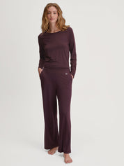 Langarmshirt - 227 black cherry - Rot