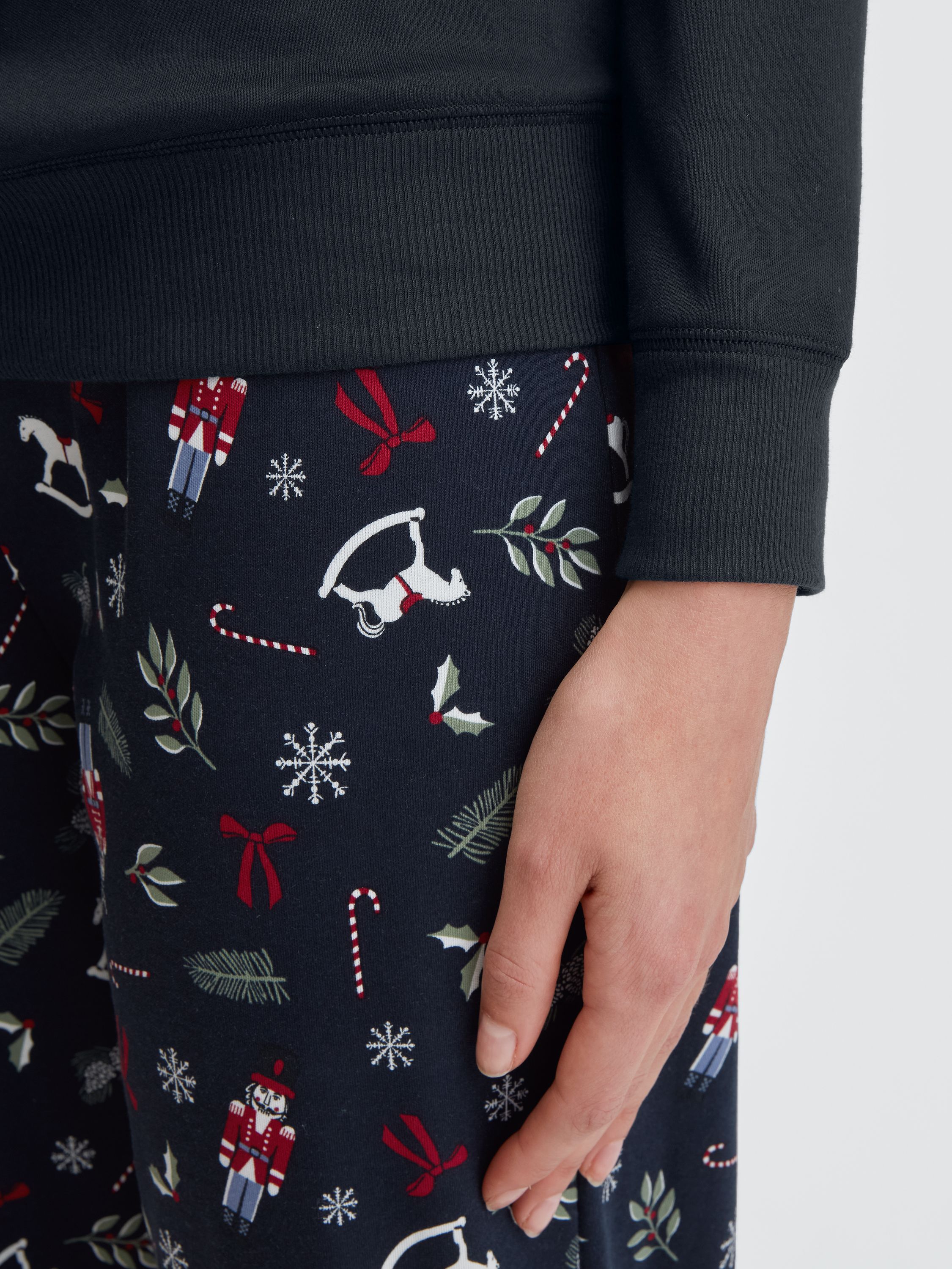 Langarmshirt aus Baumwolle - 479-dark sapphire - Blau