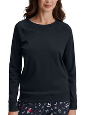 Langarmshirt aus Baumwolle - 479-dark sapphire - Blau