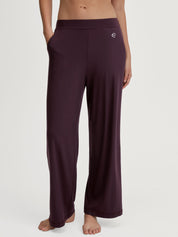 Pyjamahose Loose Fit - 227 black cherry - Rot