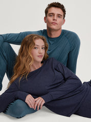 Langarmshirt - 459 evening blue - Blau
