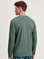 Schlafshirt aus Bio-Baumwolle - 549 dark glen - Grün