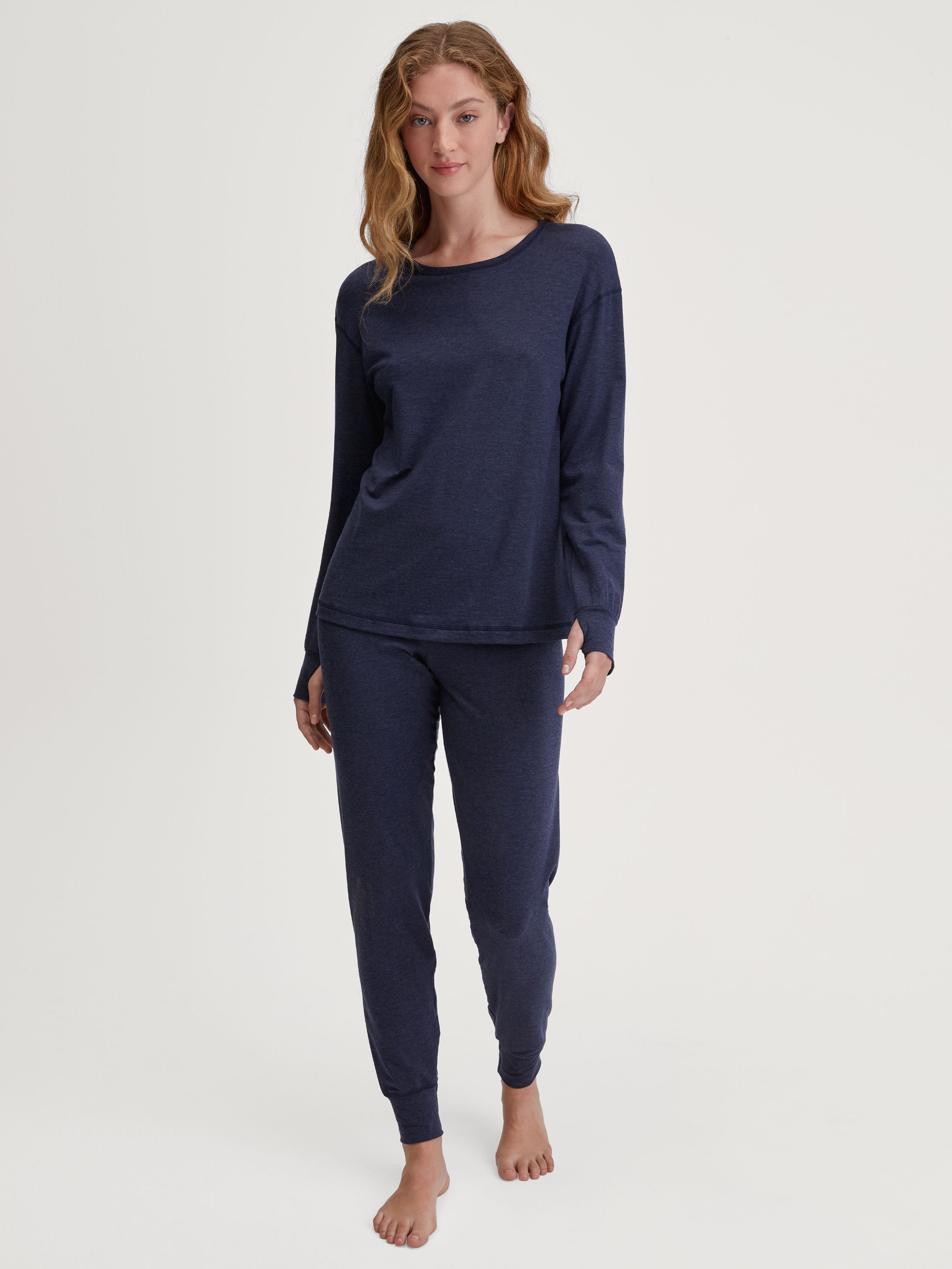 Langarmshirt - 459 evening blue - Blau