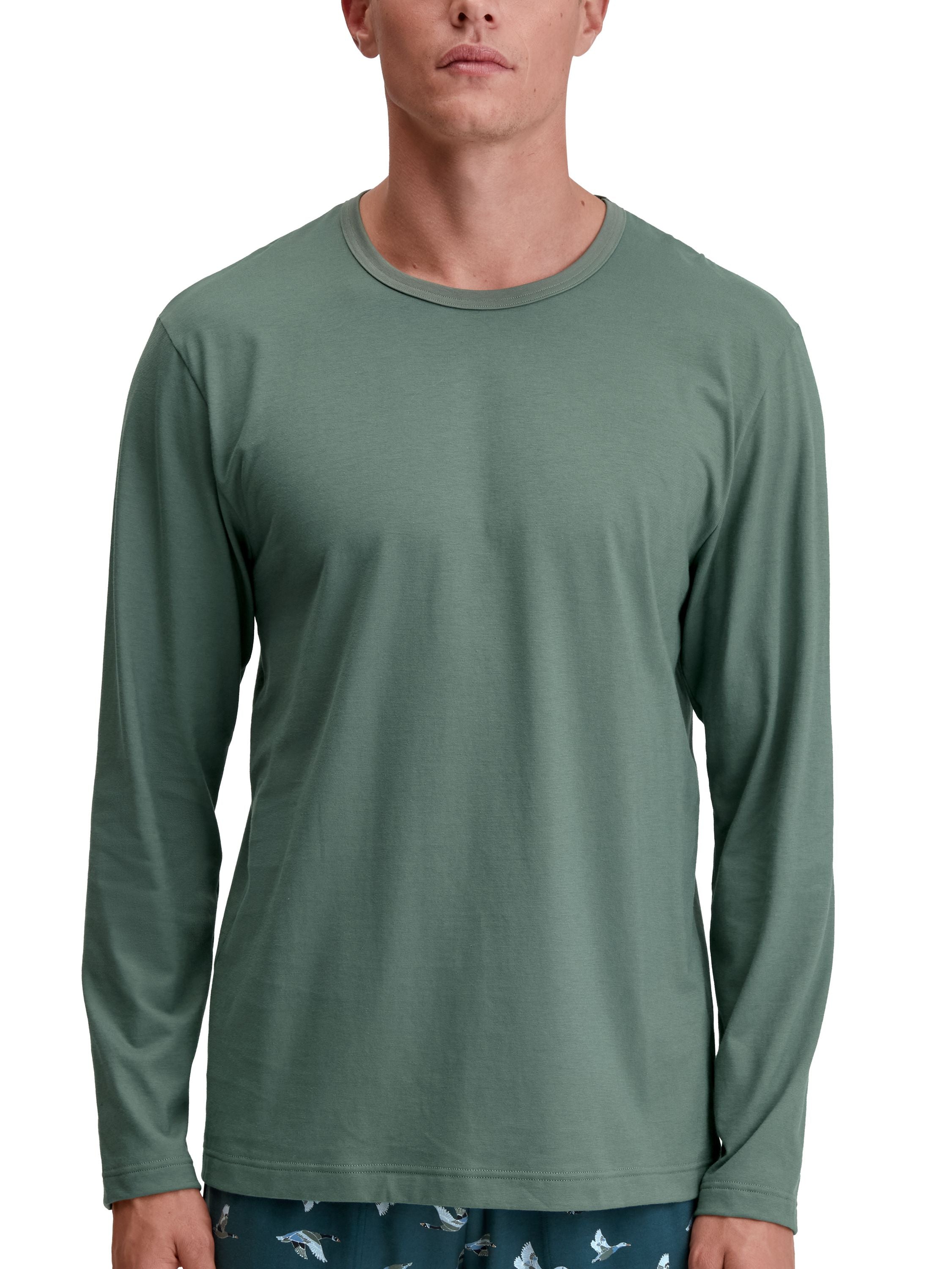 Schlafshirt aus Bio-Baumwolle - 549 dark glen - Grün