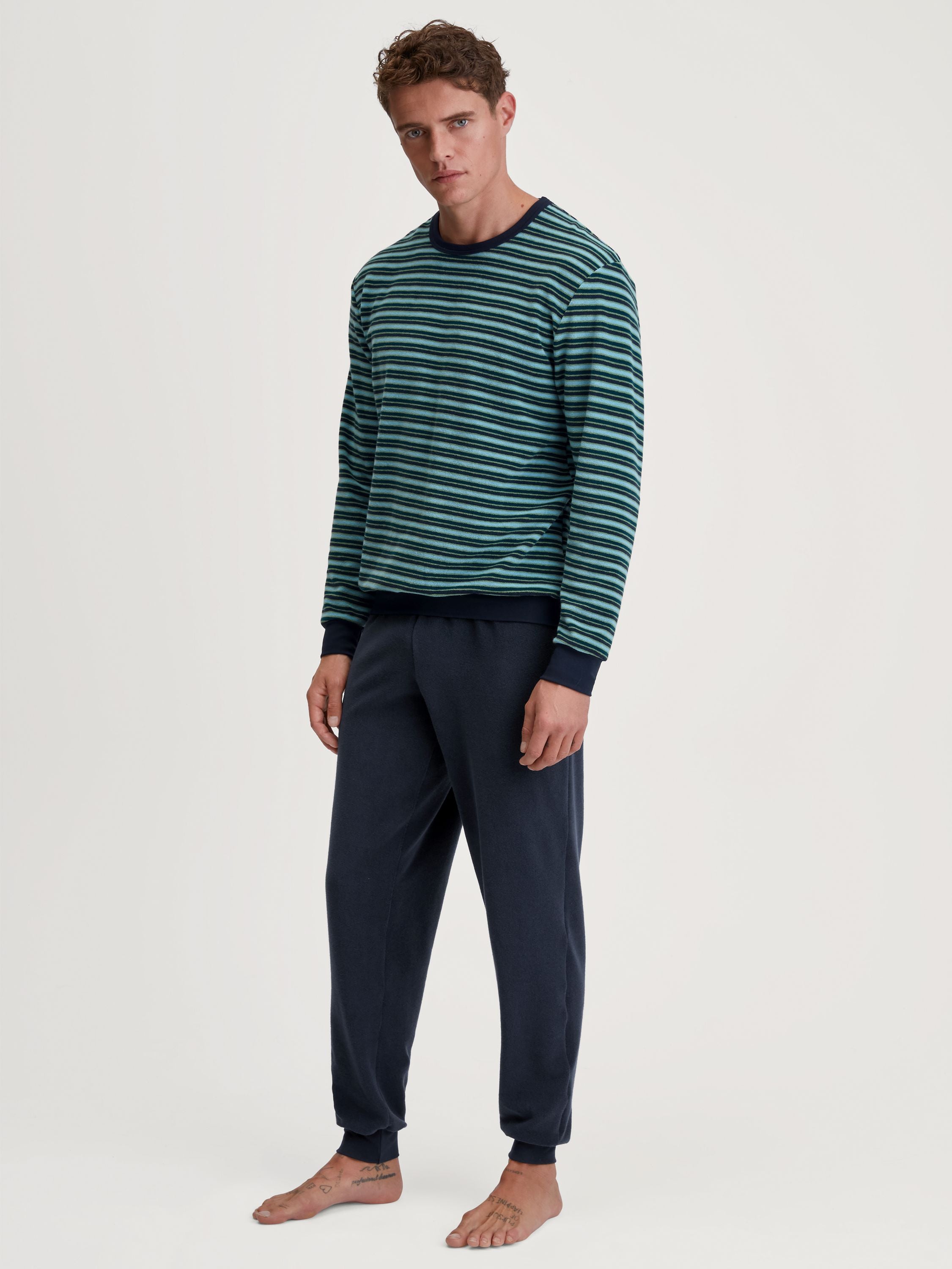 Pyjama Set - 479-dark sapphire - Blau