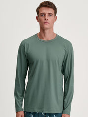 Schlafshirt aus Bio-Baumwolle - 549 dark glen - Grün