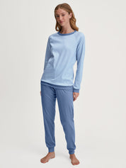 Schlafanzug aus Baumwolle - 384-scandinavian - Blau