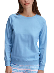 Langarmshirt aus Baumwolle - 761-light blue - Blau