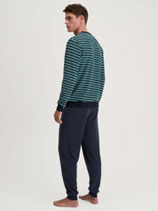 Pyjama Set - 479-dark sapphire - Blau
