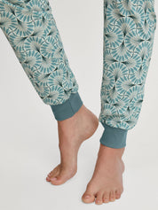 Schlafanzug aus Bio-Baumwolle - 544 smoke blue - Blau