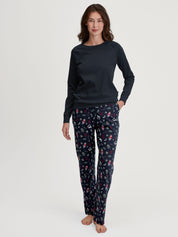 Schlafhose aus Baumwolle - 480-saphir blue - Blau