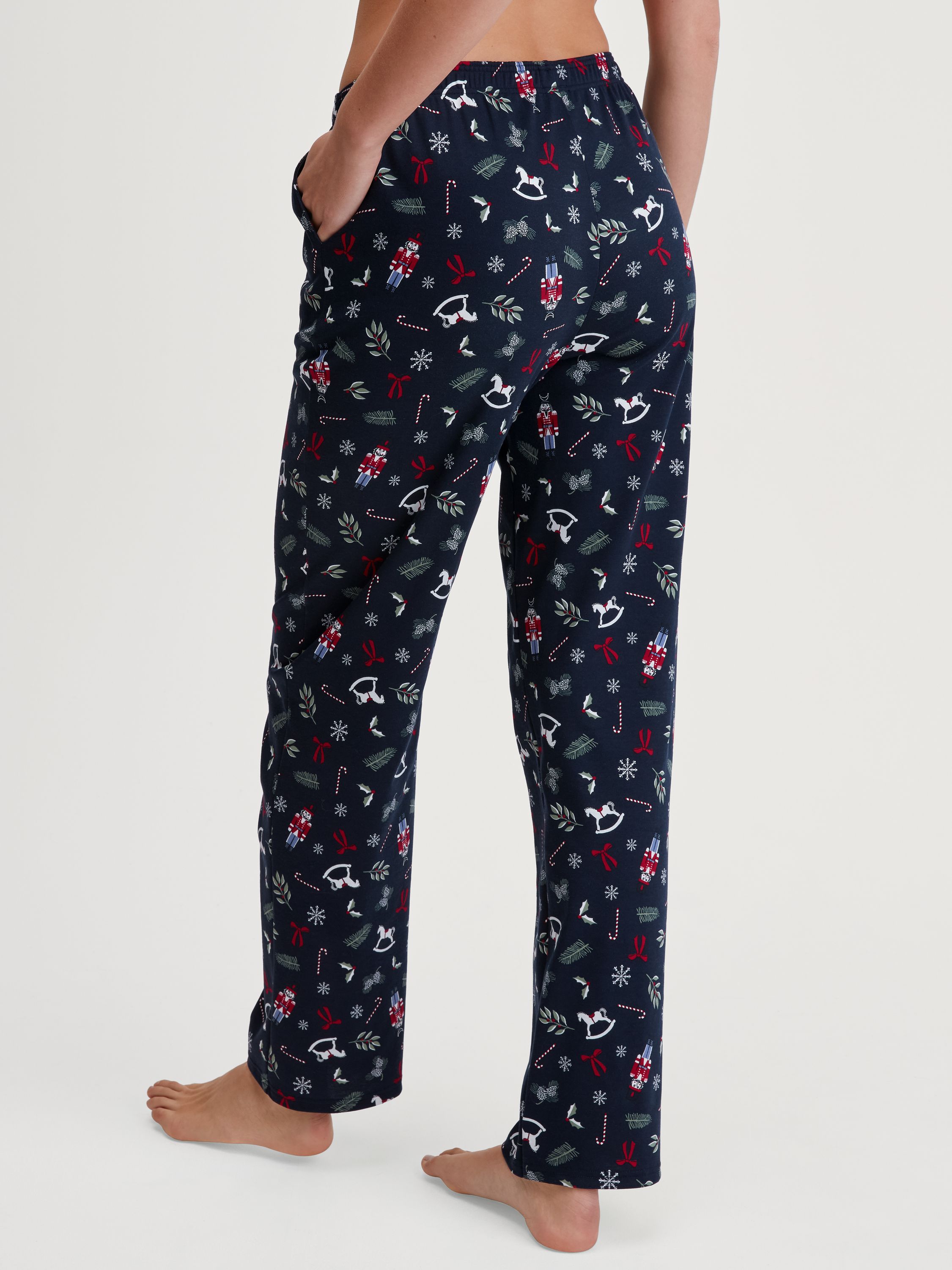 Schlafhose aus Baumwolle - 480-saphir blue - Blau