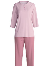 Schlafanzug aus Bio-Baumwolle - 286 lilas - Rosa