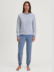 Schlafanzug aus Baumwolle - 384-scandinavian - Blau