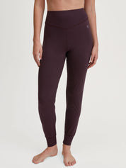 Pyjamahose Slim Fit - 227 black cherry - Rot