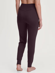 Pyjamahose Slim Fit - 227 black cherry - Rot