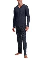 Pyjama Set - 480-saphir blue - Blau
