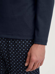 Pyjama Set - 480-saphir blue - Blau