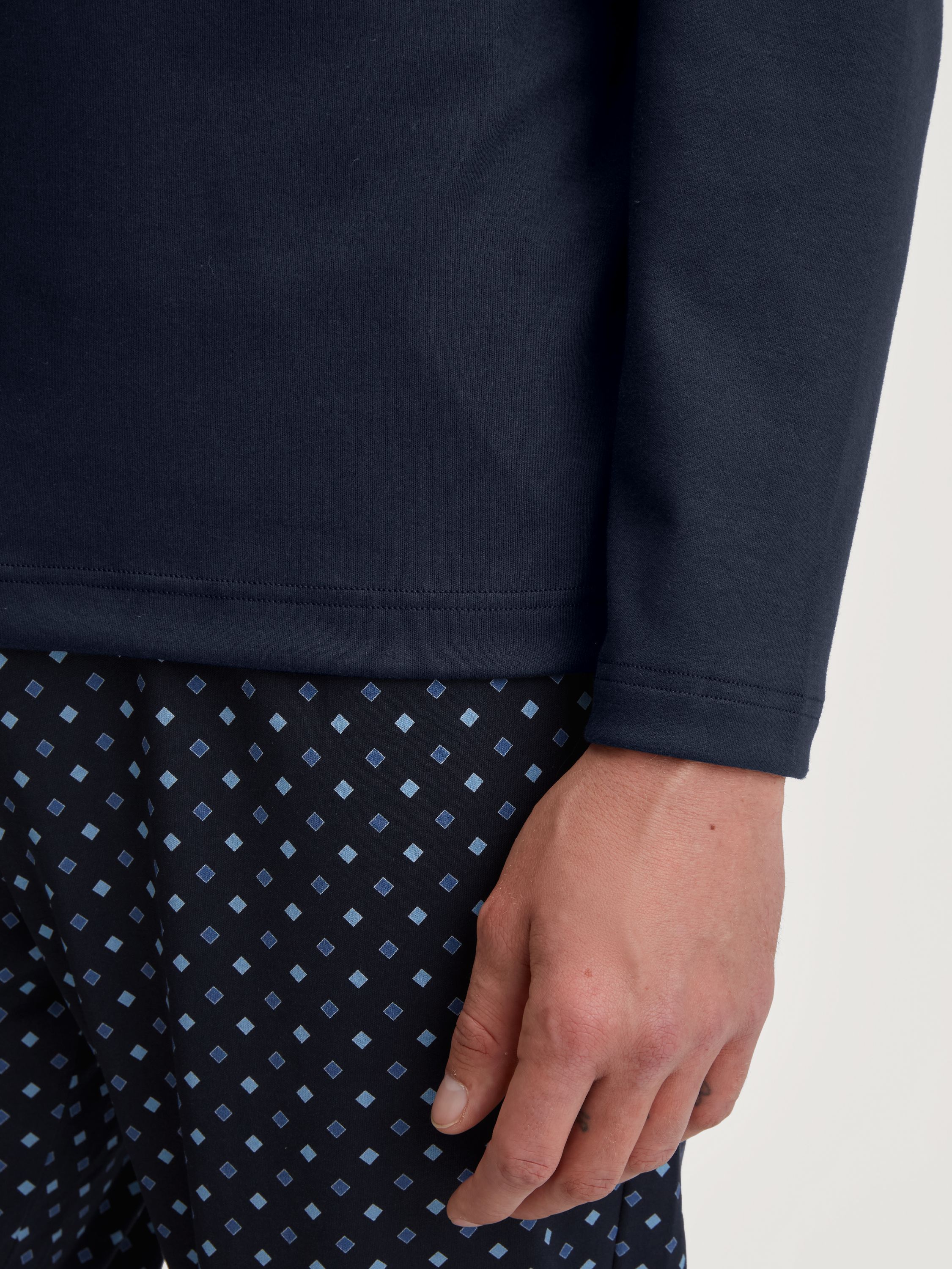 Pyjama Set - 480-saphir blue - Blau