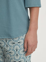 Schlafanzug aus Bio-Baumwolle - 544 smoke blue - Blau