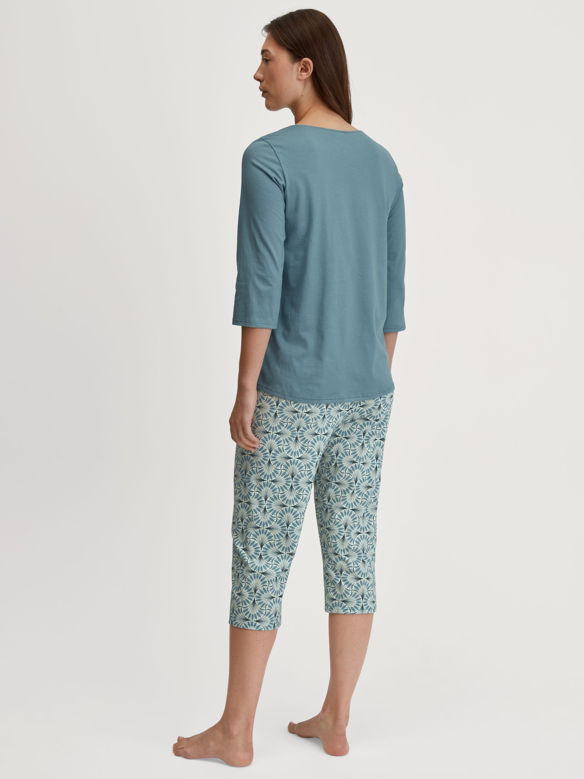Schlafanzug aus Bio-Baumwolle - 544 smoke blue - Blau