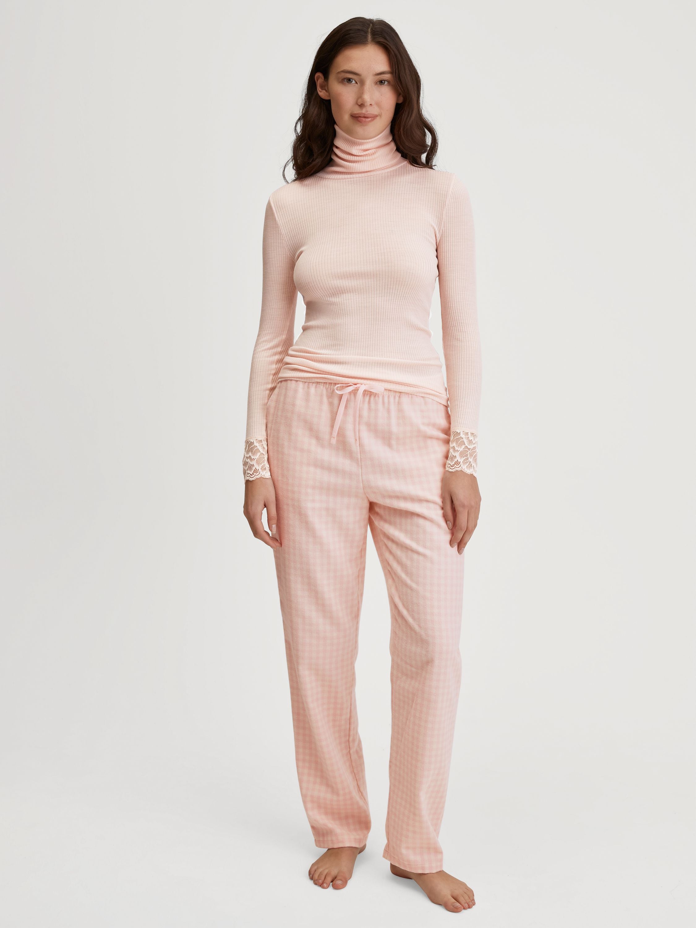 Schlafhose aus Baumwolle - 101-evening sand - Rosa