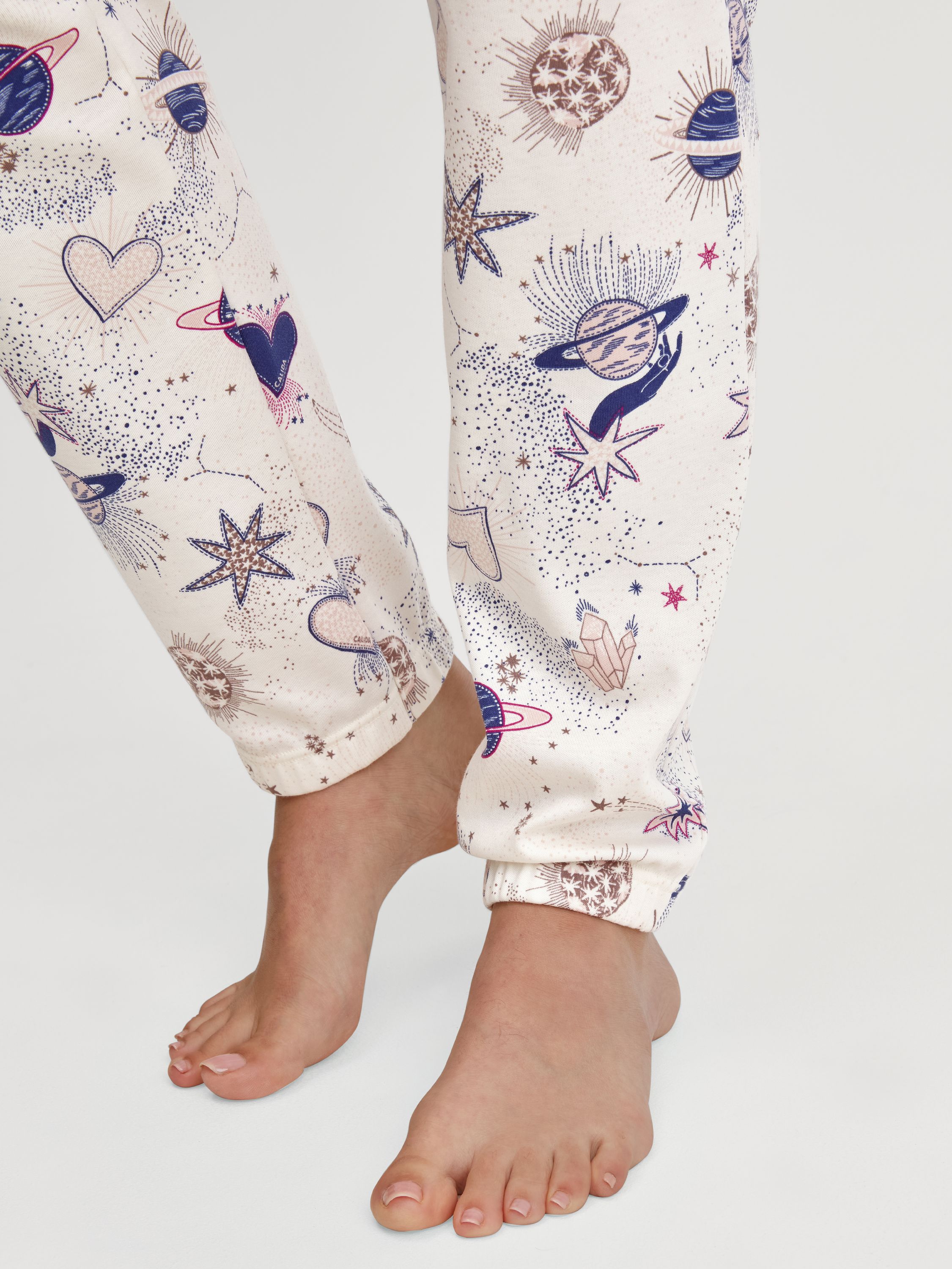 Schlafhose aus Bio-Baumwolle - 904-charm cream - Creme