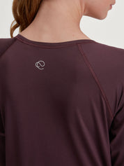 Langarmshirt - 227 black cherry - Rot