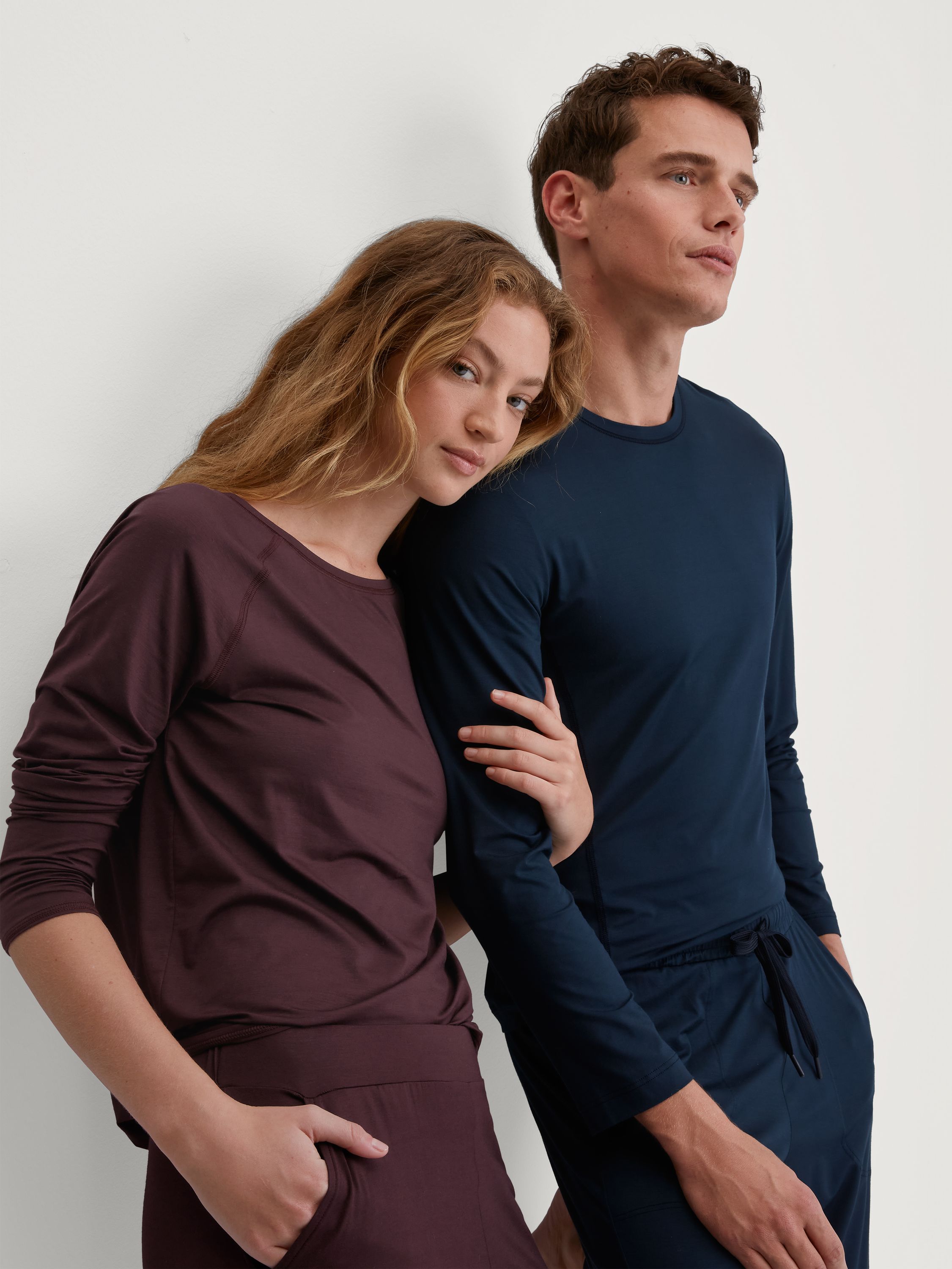Langarmshirt - 227 black cherry - Rot