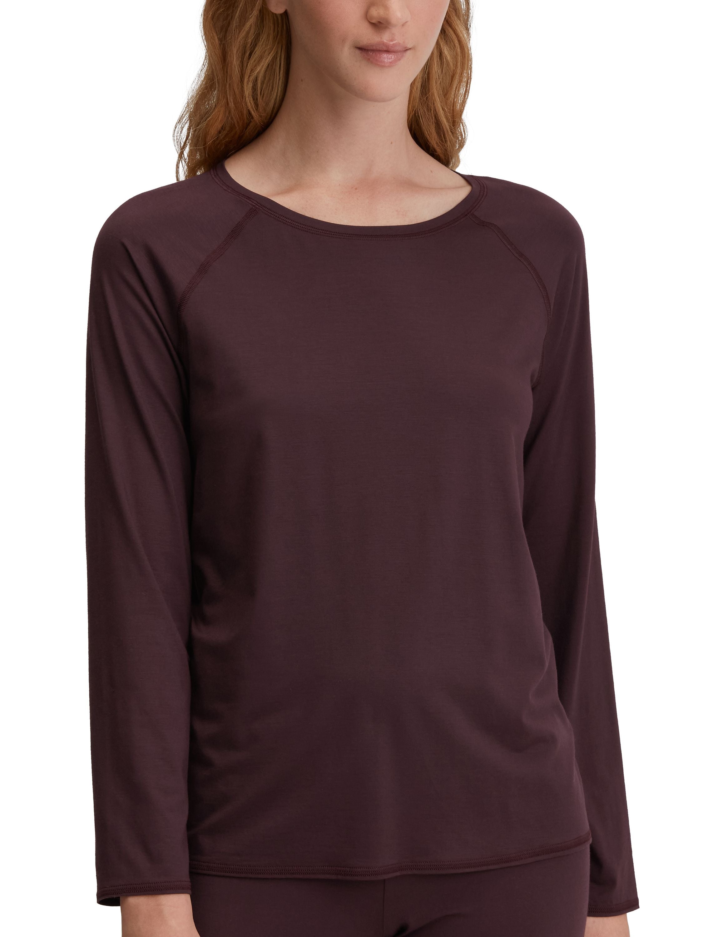 Langarmshirt - 227 black cherry - Rot