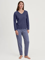 Langarmshirt aus Baumwolle - 377-cobalt blue - Blau