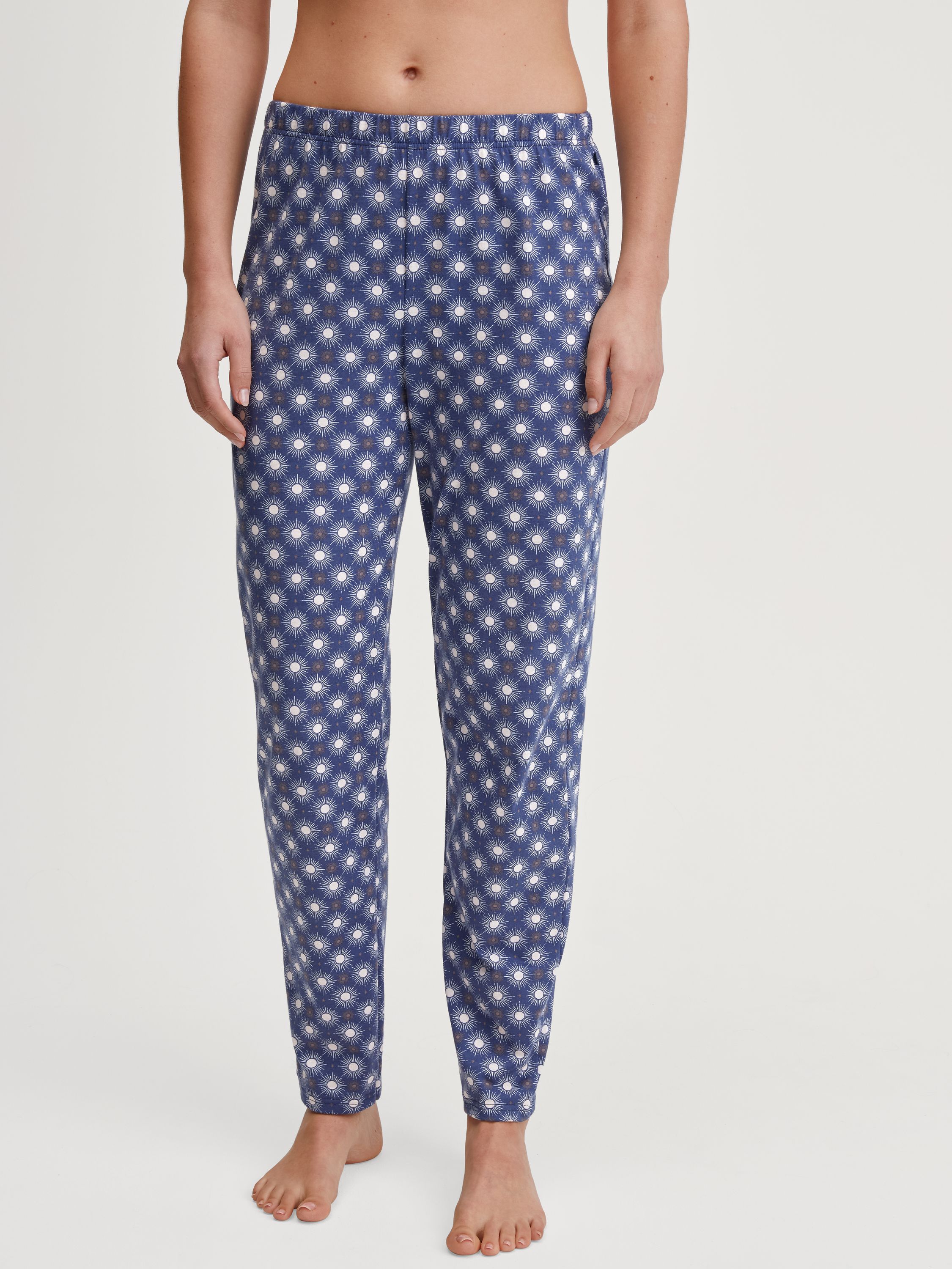 Schlafhose aus Baumwolle - 377-cobalt blue - Blau