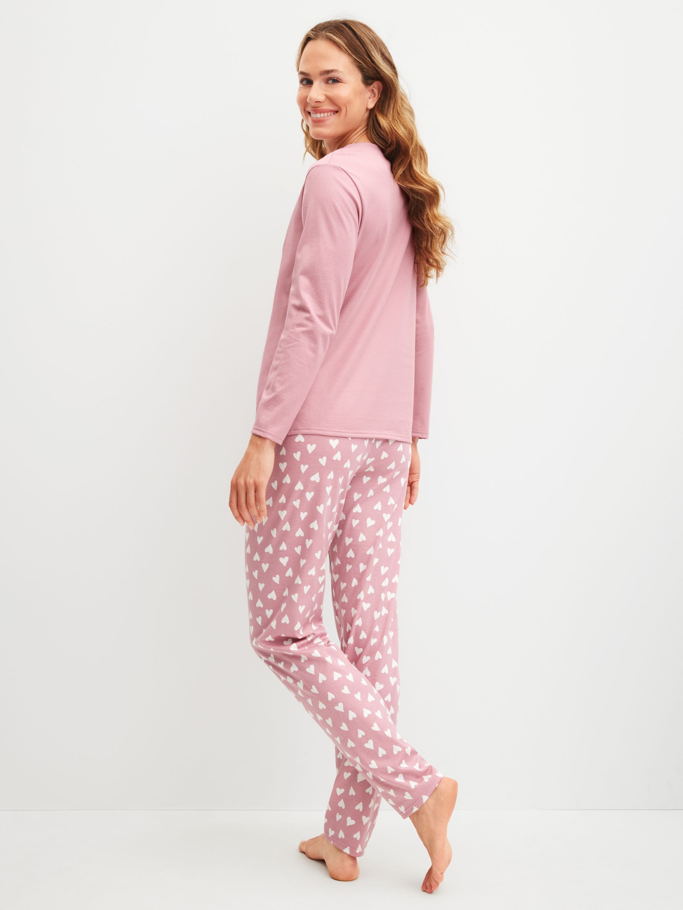 Schlafanzug aus Baumwolle - 286-lilas - Pink