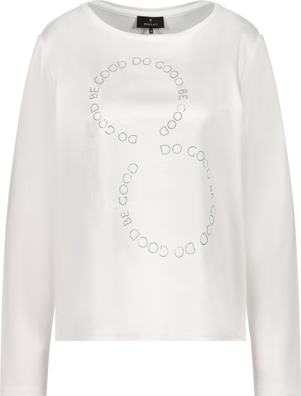 Langarmshirt aus Viskosemix - 102 off-white - Weiß